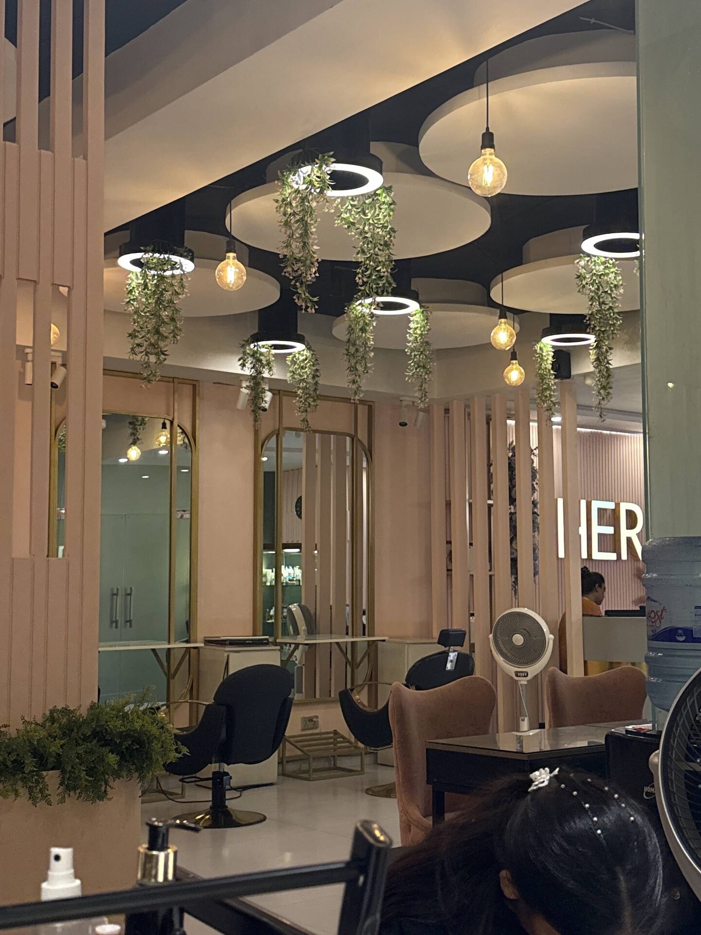HER salon illuminated sign